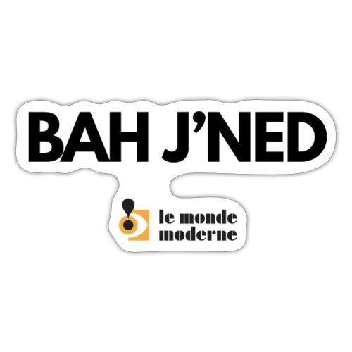 BAH'JNED - Autocollant