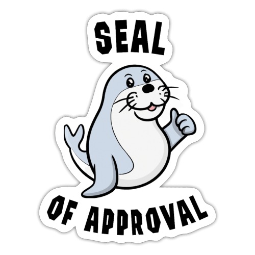 Morsomt ordspill - Seal of approval - Klistremerke