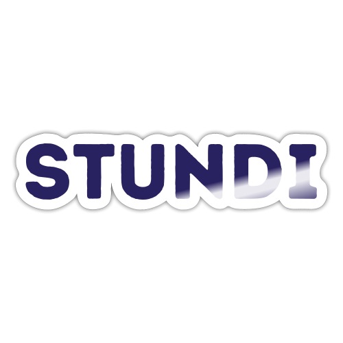 Conny Stundi Blau edit - Sticker