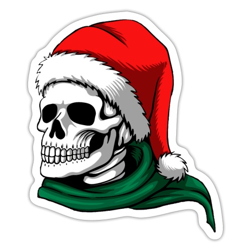 Skully Christmas - Sticker