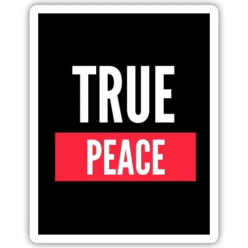 Black Logo True Peace - Autocollant