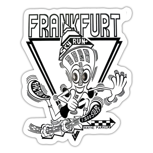 SkyRun FRANKFURT designed by Wayne Parker - Sticker
