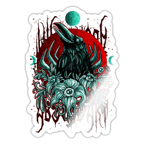 Moonshine Türkis/Rot - Sticker