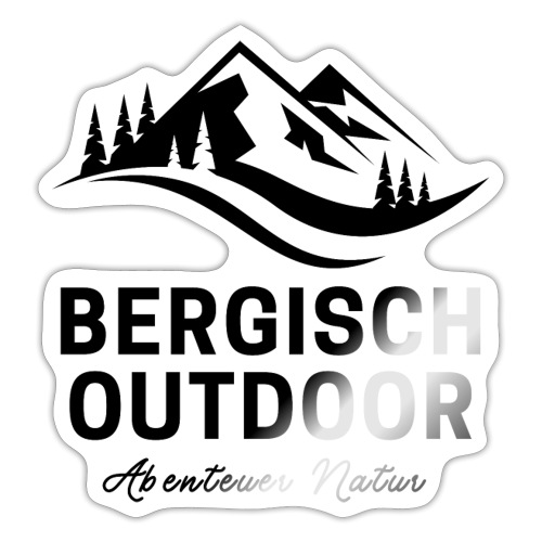 Bergisch Outdoor Logo black - Sticker