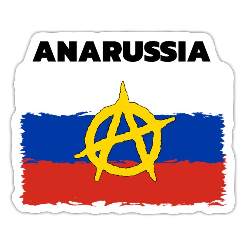 Anarussia Russia Flag Anarchy - Sticker