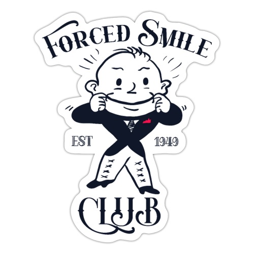 club del sorriso forzato - Adesivo