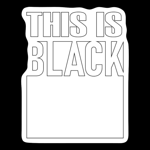 Black - Klistermärke