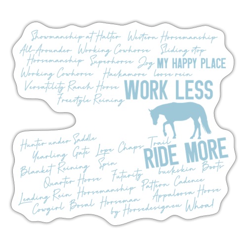 Mein Lieblingsplatz - Pferd - Westernreiten - Sticker