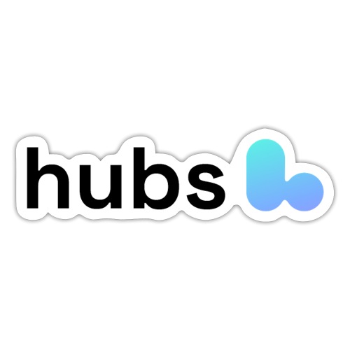 Hubs Logo Black - Sticker