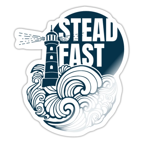 Steadfast - dark blue - Sticker