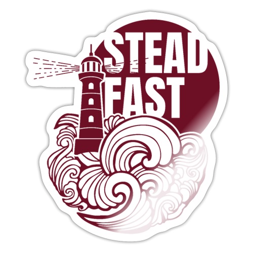 Steadfast red 3396x4000 - Sticker