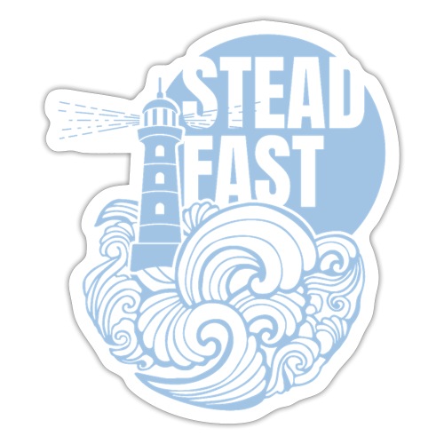 Steadfast - light blue - Sticker