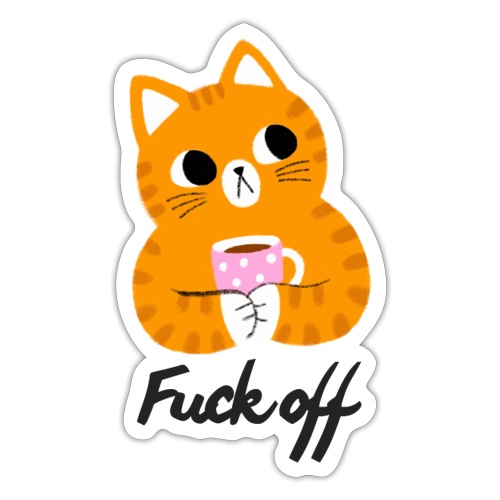 Genervte Katze - Sticker