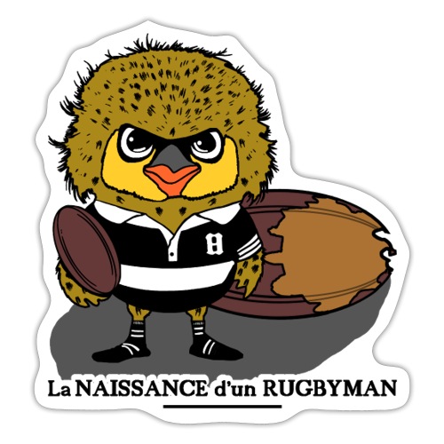 LA NAISSANCE D'UN RUGBYMAN ! - Sticker