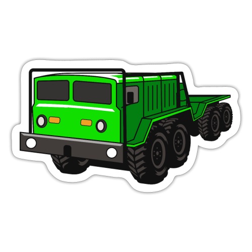 EXTREME 8X8 OFFROAD TRAIL TRUCK THE GREEN MONSTER - Sticker