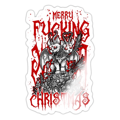 Jólaköttur, die Weihnachtsmieze - Sticker
