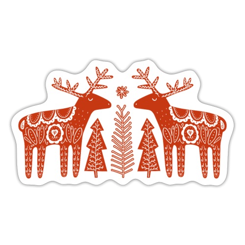Reindeer Tribal - Sticker