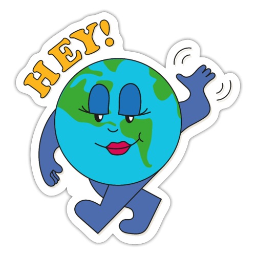 Hallo Earth - Sticker