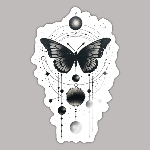 Schmetterling Tattoo - Sticker
