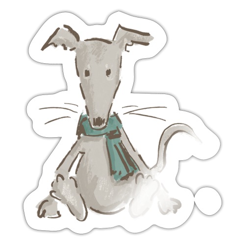 Windhund Baby - Sticker