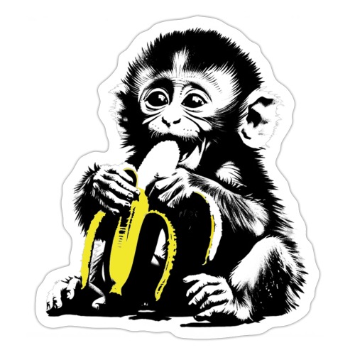 Monkey Baby Monkey Life Affenleben - Sticker