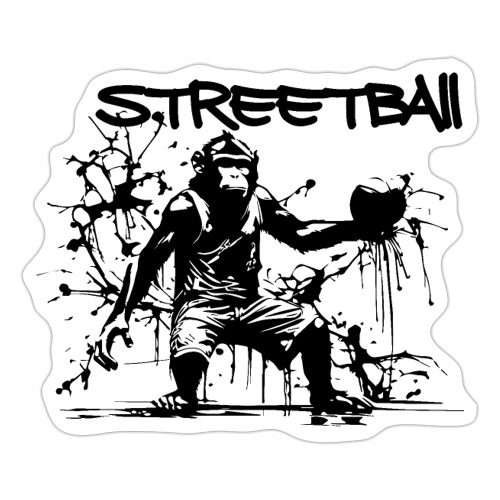 Streetball Monkey - Naklejka