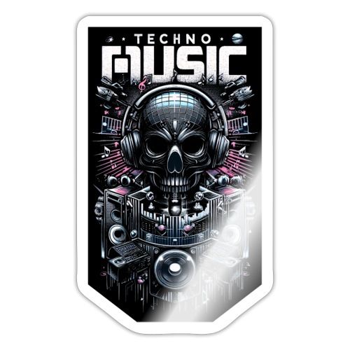 Techno Music - Sticker
