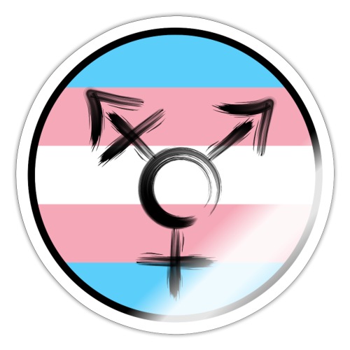 Kreisemblem Symbol Transgender - Sticker