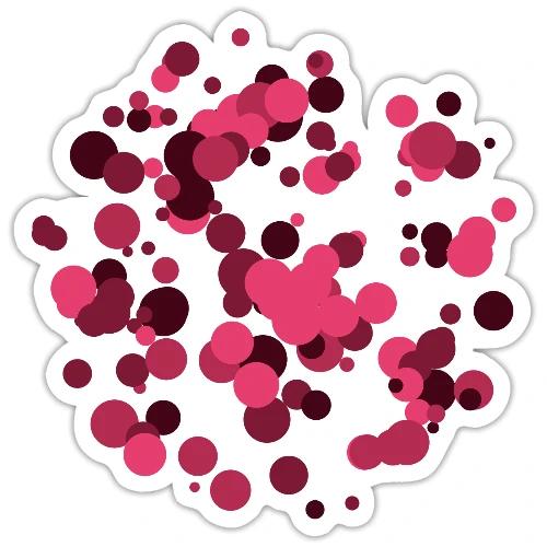 abstract circles pattern - Sticker