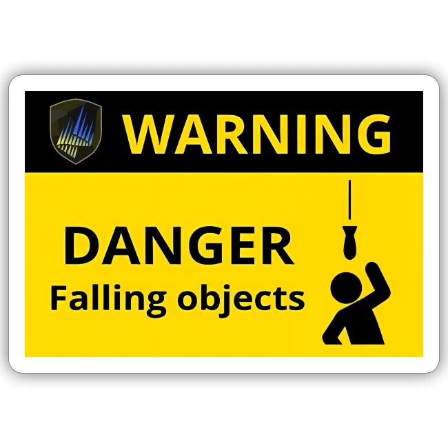 Danger falling objects