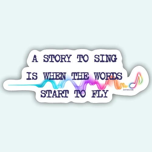 INTENSIA WORDS TO THINK OR TO SING BOOK MERCH - Sticker size S (10 x 10 cm)