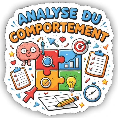 analyse du comportement - Sticker taille S (10 x 10 cm)