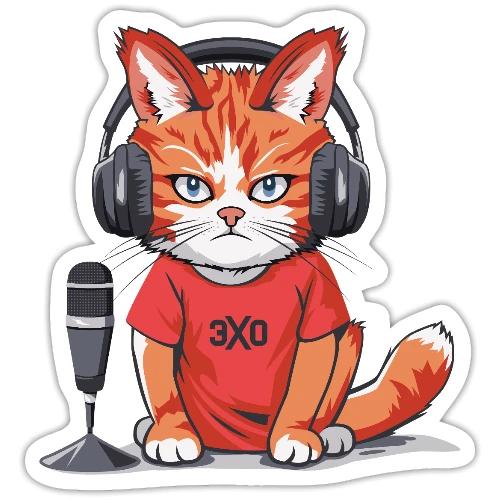 Кот | Эхо - Sticker Größe S (10 x 10 cm)