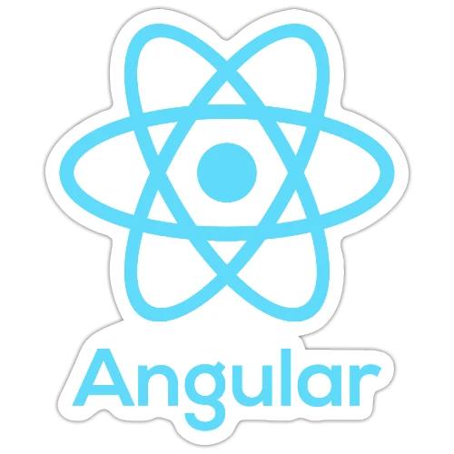 Reactangular – Is it React? Is it Angular? - Sticker Größe S (10 x 10 cm)