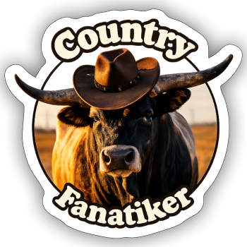 Country Fanatiker Logo - Sticker Größe S (10 x 10 cm)