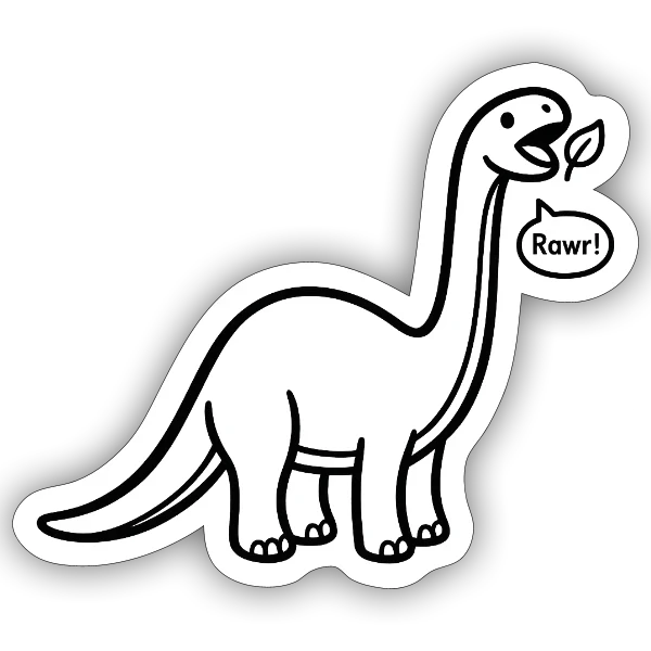 Eats a Leaf — Sticker size S (10 x 10 cm)