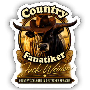 Country Fanatiker – Logo - Sticker Größe S (10 x 10 cm)
