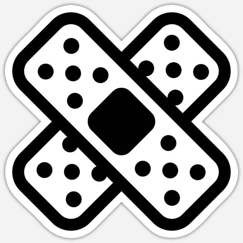 pavement - Sticker size S (10 x 10 cm) - white matte