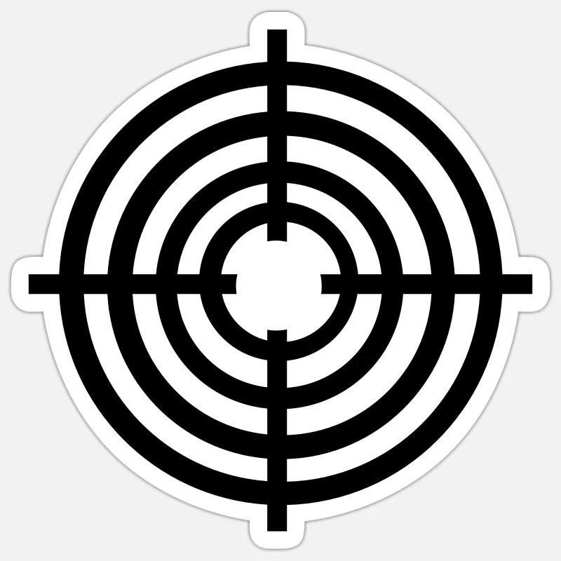 Réticule - Arme Sticker taille S (10 x 10 cm)
