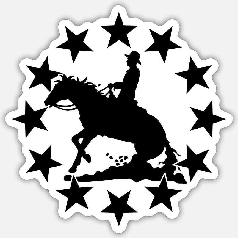 Western Man Emblem.svg Sticker Größe S (10 x 10 cm)