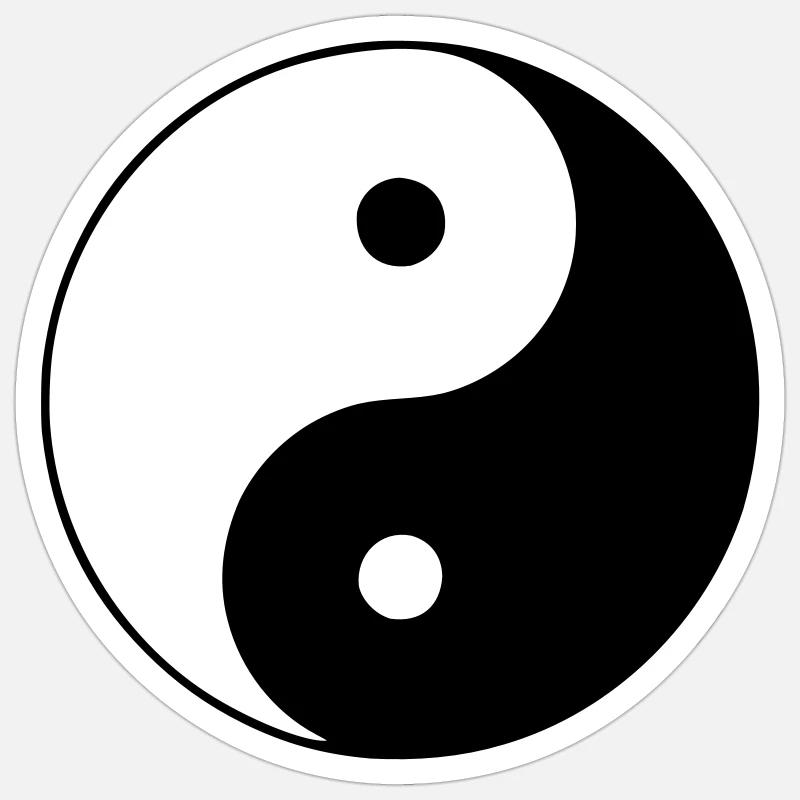 Ying Yang Sticker Größe S (10 x 10 cm)