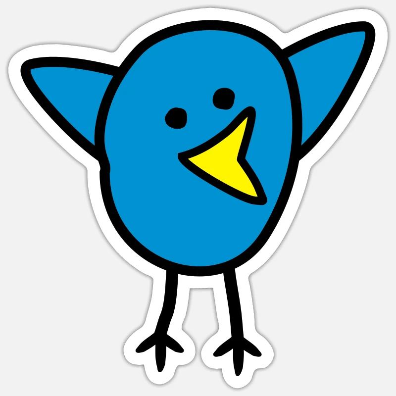 tweet - Sticker Größe S (10 x 10 cm) - Mattweiß