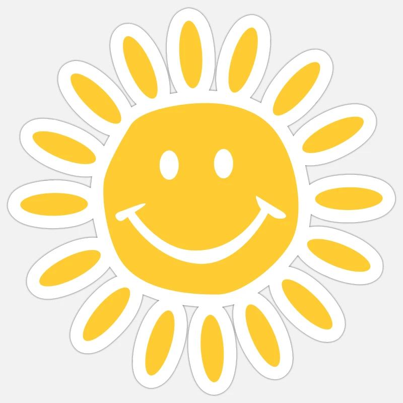 Sonne Sticker Größe S (10 x 10 cm)