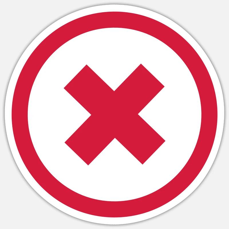 negativ_button - Sticker Größe S (10 x 10 cm) - Mattweiß