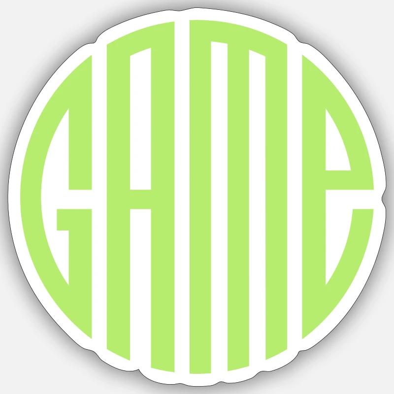 Gaming - Sticker Größe S (10 x 10 cm) - Mattweiß