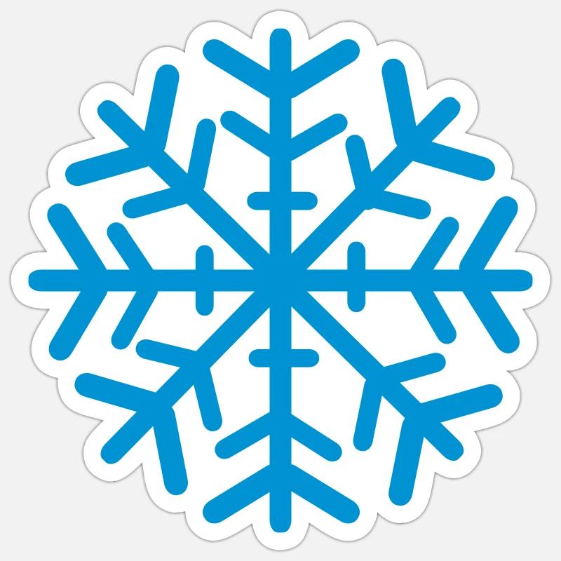 Snowflake - Sticker size S (10 x 10 cm) - white matte