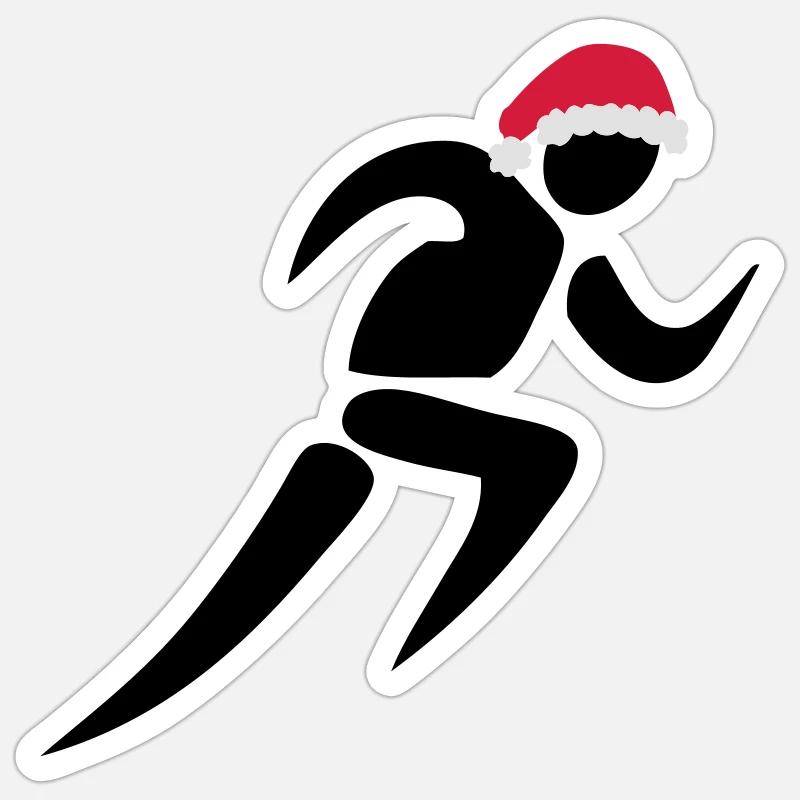 christmas - Sticker size S (10 x 10 cm) - white matte