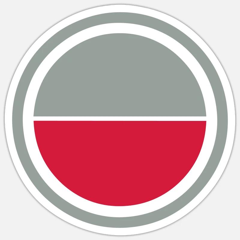 Poland emblem - Sticker size S (10 x 10 cm) - white matte