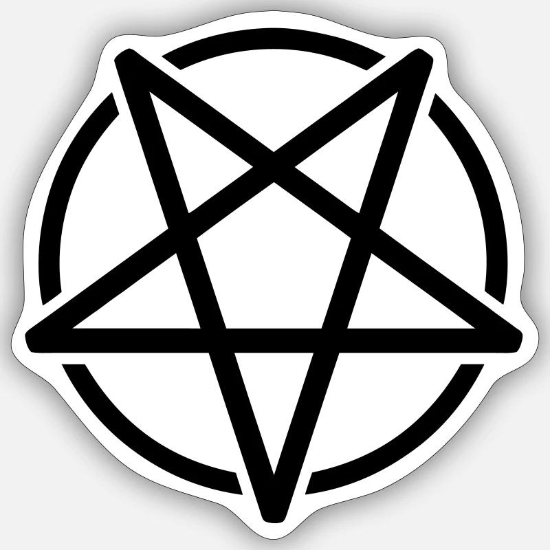 Pentagram Sticker taille S (10 x 10 cm)
