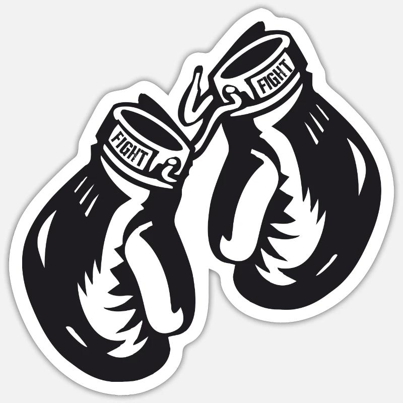 Boxhandschuhe Sticker Größe S (10 x 10 cm)